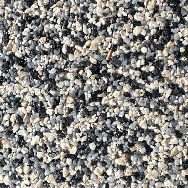 Boulder resin-bound aggregate colour sample