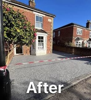 Just Driveways project after installation: A front garden transformed
