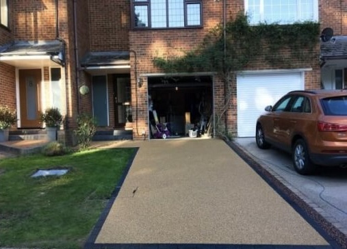 Just Driveways project after installation: A new finish, a different feeling